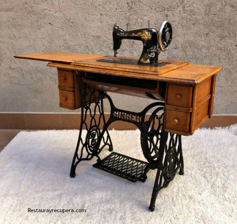 Restauracion de maquina de coser antigua - Restaura y Recupera