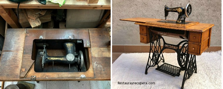 Restauracion de maquina de coser antigua - Restaura y Recupera